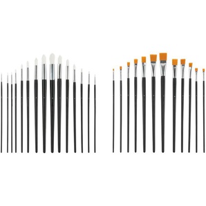 crelando® Pinselset, mit feinem Synthetikhaar
