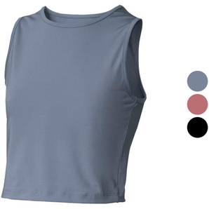 CRIVIT Damen Funktions-Crop Top mit Rundhalsausschnitt