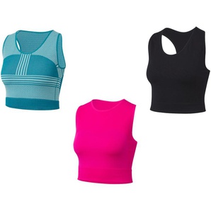 CRIVIT Damen Funktions-Cropped-Top, kühlend, nahtlos