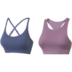 CRIVIT Damen Sport Bustier, Light-Level, mit herausnehmbaren Cups