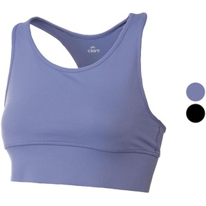 CRIVIT Damen Sport Bustier, Medium Level, mit Ringerrücken