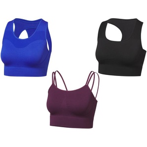 CRIVIT Damen Sport Bustier, Medium-Level, Seamless