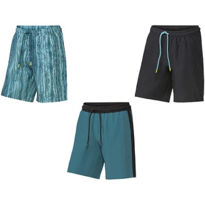 CRIVIT Herren Funktionsshorts, aus recyceltem Material
