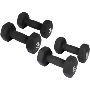 CRIVIT Kurzhantel-Set, 2 x 3 kg / 2 x 5 kg
