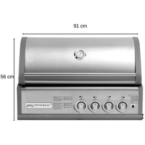 Crossray Heatstrip 50 MB Gasgrill Einbau 4 Brenner Grill Gas Garten Gartenkamin Kamin