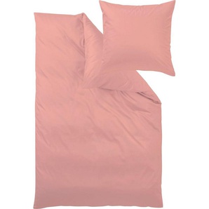 Curt Bauer Bettwäsche Uni-Mako-Satin Bettwäsche, OEKO-TEX® und Made in Green zertifiziert, Mako-Satin, 3 teilig