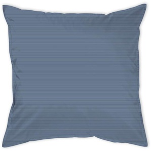 Kissenbezug CURT BAUER Bente Kissenbezüge Gr. B/L: 80 cm x 80 cm, 1 St., Mako-Brokat-Satin, blau (navy) Kissenbezüge gemustert Erscheinungsbild einer Mélange
