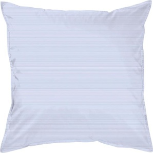 Kissenbezug CURT BAUER Bente Kissenbezüge Gr. B/L: 80 cm x 80 cm, 1 St., Mako-Brokat-Satin, blau (sky) Kissenbezüge gemustert Erscheinungsbild einer Mélange