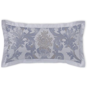 Kissenbezug CURT BAUER Louis XIV Kissenbezüge Gr. B/L: 80 cm x 40 cm, 1 St., Mako-Brokat-Damast, blau (königsblau) Kissenbezüge gemustert mit Blumenranken