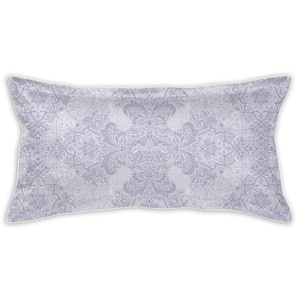 Kissenbezug CURT BAUER Shirley Kissenbezüge Gr. B/L: 80 cm x 40 cm, 1 St., Mako-Brokat-Damast, blau (french blue) Kissenbezüge gemustert Paisley-Muster