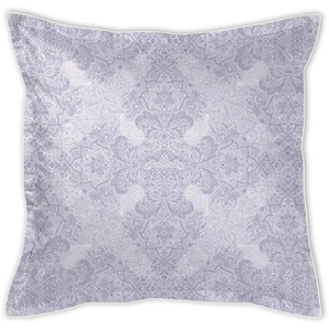 Kissenbezug CURT BAUER Shirley Kissenbezüge Gr. B/L: 80 cm x 80 cm, 1 St., Mako-Brokat-Damast, blau (french blue) Kissenbezüge gemustert Paisley-Muster