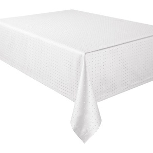 Tischdecke CURT BAUER Damast, 3815 Petito Tischdecken Gr. B/L: 160 cm x 220 cm, 1 St., oval, weiß Tischdecke Tischdecken