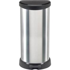 Curver - Tretmülleimer Deco D-Form 40L Silbern