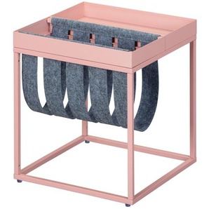 Cute Couchtisch grau rosa Wohnzimmer Beistelltisch Sofa Tisch Wohnzimmertisch