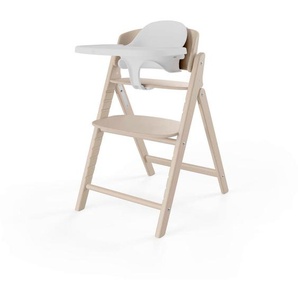 Cybex Hochstuhl Click & Fold, Natur, Holz, Kunststoff, Buche, massiv, Sperrholz, 47.3x81.5x62.6 cm, Fußstütze verstellbar, Sitzfläche