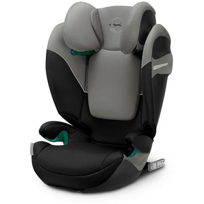 Cybex Kinderautositz Solution S2 i-Fix Pepper Grey, Grau, Schwarz, Textil, 40.5x50x61 cm, I-Size, abnehmbarer und waschbarer Bezug, höhenverstellbare Kopfstütze, optimaler Aufprallschutz, schadstoffgeprüft, schnell leicht im Auto montierbar,