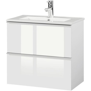 Waschtisch CYGNUS BATH Malaga 600 Waschtische weiß Waschtisch Waschtische Breite 60 cm, Tiefe 36 SlimLine