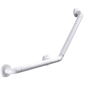 Cyslmuk - Haltegriff für die Dusche, 135°, Haltegriff aus PVC-Edelstahl, 45 cm, für Behinderten- und Seniorentoiletten