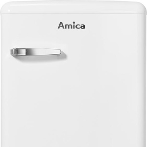 D (A bis G) AMICA Kühlschrank KSR 361 160 Kühlschränke Gr. Rechtsanschlag, silberfarben (weiß) Kühlschränke mit Gefrierfach