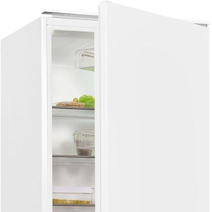 D (A bis G) EXQUISIT Einbaukühlgefrierkombination EKGC270-70-E-040D Kühlschränke Gr. Rechtsanschlag, silberfarben (eh19) Einbaukühlgefrierkombinationen
