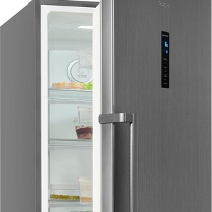 D (A bis G) EXQUISIT Vollraumkühlschrank KS360-V-HE-040D Kühlschränke Gr. Rechtsanschlag, silberfarben (grau) Kühlschränke ohne Gefrierfach