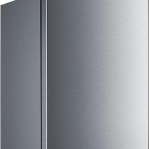 HANSEATIC Kühl-/Gefrierkombination HKGK14349D, D (A-G), silber (edelstahlfarben), Rechtsanschlag, Kühlschränke, Abtauautomatik, Obst & Gemüse-Fach, Topseller