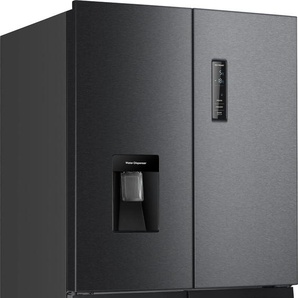D (A bis G) HANSEATIC Multi Door HCDB18080DWDI Kühlschränke NoFrost, Wasserspender, Display, Türalarm schwarz (schwarz, edelstahlfarben) Kühl-Gefrierkombinationen Bestseller