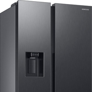 D (A bis G) SAMSUNG Side-by-Side RS6GCG885DS9 Kühlschränke silberfarben (schwarzes edelstahl) Kühl-Gefrierkombinationen