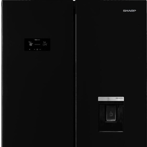 D (A bis G) SHARP Multi Door SJ-NFA35IHD Kühlschränke silberfarben (schwarz) Kühl-Gefrierkombinationen