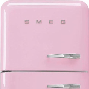 D (A bis G) SMEG Kühl-/Gefrierkombination FAB30 Kühlschränke Gr. Linksanschlag, pink Kühl-Gefrierkombinationen