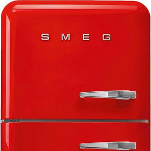 D (A bis G) SMEG Kühl-/Gefrierkombination FAB30 Kühlschränke Gr. Linksanschlag, rot Kühl-Gefrierkombinationen