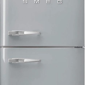 D (A bis G) SMEG Kühl-/Gefrierkombination FAB30 Kühlschränke Gr. Rechtsanschlag, grau (polarsilber metallic) Kühl-Gefrierkombinationen
