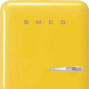 D (A bis G) SMEG Kühlschrank FAB28_5 Kühlschränke Gr. Linksanschlag, gelb Kühlschränke mit Gefrierfach