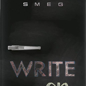 D (A bis G) SMEG Kühlschrank FAB28_5 Kühlschränke Gr. Rechtsanschlag, schwarz (schiefertafel (schwarz)) Kühlschränke mit Gefrierfach