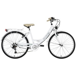Da Capo Citybike, Weiß, Metall, 180x70x80 cm, female, Freizeit, Sport & Fitness, Fahrräder, Citybike