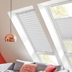 Dachfensterplissee SUNLINES Classic Style Crepe Plissees Gr. 100 cm, zweiseitig verschiebbar, 78 cm, weiß (weiß, weiß) Dachfensterplissees mit Führungsschienen