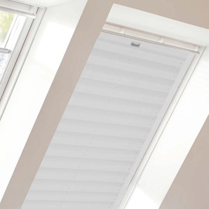 Dachfensterplissee SUNLINES StartUp Style Crush Plissees Gr. 121,5 cm, zweiseitig verschiebbar, 117,3 cm, weiß (weiß, weiß) Dachfensterplissees