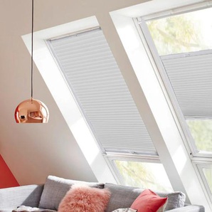 Dachfensterplissee SUNLINES StartUp Style Honeycomb VD Plissees Gr. 121,5 cm, zweiseitig verschiebbar, 49,3 cm, weiß (weiß, weiß) Dachfensterplissees mit Führungsschienen