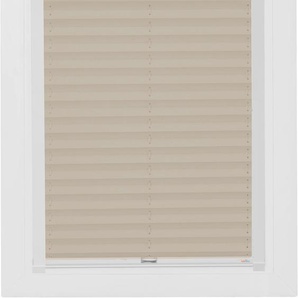 Dachfensterplissee SUNLINES Young Style Energy Saving Plissees Gr. 121,50 cm, zweiseitig verschiebbar, 61,30 cm, beige (sand, weiß) Dachfensterplissees mit Energiespareffekt, Führungsschienen