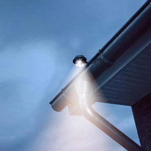 Dachrinnenleuchte IC GARDENSTYLE Dachrinnen-Leuchte Lampen Gr. Höhe: 12 cm, silberfarben (edelstahlfarben, silberfarben) Dachrinnenleuchte Solarleuchte LED Solarleuchten Lampen Set mit 4 Stück