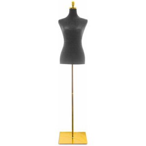 Damenbüste Schneiderpuppe Schaufensterpuppe Torso Angezogen Mannequin Büste (Schwarz)