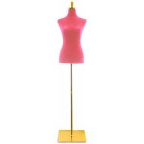 Damenbüste Schneiderpuppe Schaufensterpuppe Torso Angezogen Mannequin Büste (Weiß - Rose)