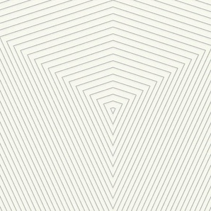 DANIEL HECHTER Vliestapete Tapeten Designertapete Tapete Geometrisch Gr. B/L: 0,53 m x 10,05 m, Rollen: 1 St., weiß (weiß, silber) Vliestapeten Tapeten