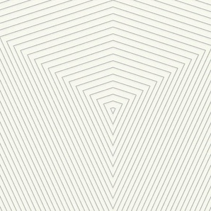 DANIEL HECHTER Vliestapete Tapeten Designertapete Tapete Geometrisch Gr. B/L: 0,53 m x 10,05 m, Rollen: 1 St., weiß (weiß, silber) Vliestapeten Tapeten