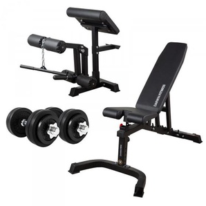 Darwin Fitness Darwin Hantelbank FB90 und 2 Kurzhanteln 15 kg DF-FB90-SET1