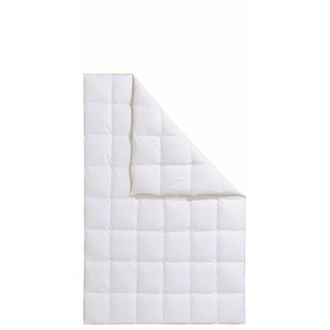 Daunenbettdecke FRAU HOLLE Zara, Bettdecken für Sommer oder Winter, hergestellt in Deutschland Gr. B/L: 155 cm x 220 cm, normal, weiß Allergiker Bettdecke