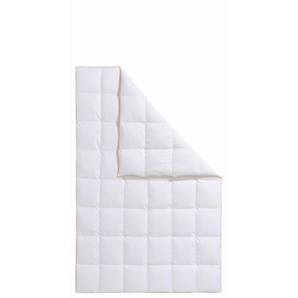 Daunenbettdecke FRAU HOLLE Zara, Bettdecken für Sommer oder Winter, hergestellt in Deutschland Gr. B/L: 200 cm x 200 cm, normal, weiß Allergiker Bettdecke