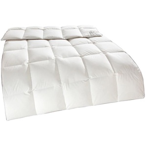 Daunenbettdecke RIBECO Eve Bettdecken Gr. B/L: 200 cm x 220 cm, warm, weiß Allergiker Bettdecke