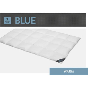 Daunenbettdecke SPESSARTTRAUM Blue Bettdecken Gr. B/L: 155 cm x 220 cm, warm, weiß Sommerbettdecke hergestellt in Deutschland, allergikerfreundlich