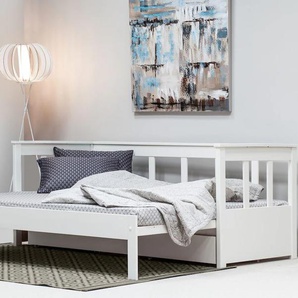 Daybett HOME AFFAIRE AIRA skandinavisches Design, ideal fürs Jugend- oder Gästezimmer Daybetten Gr. kein Härtegrad, weiß Tagesbetten